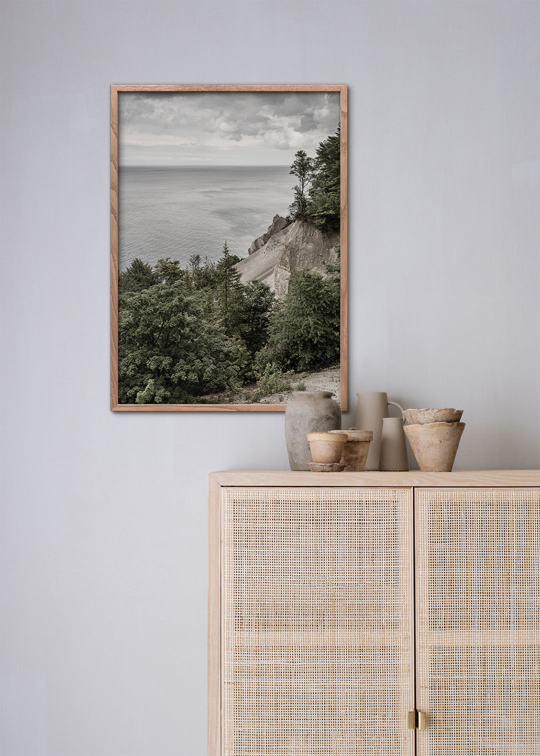 Indretning med plakat fra Møn