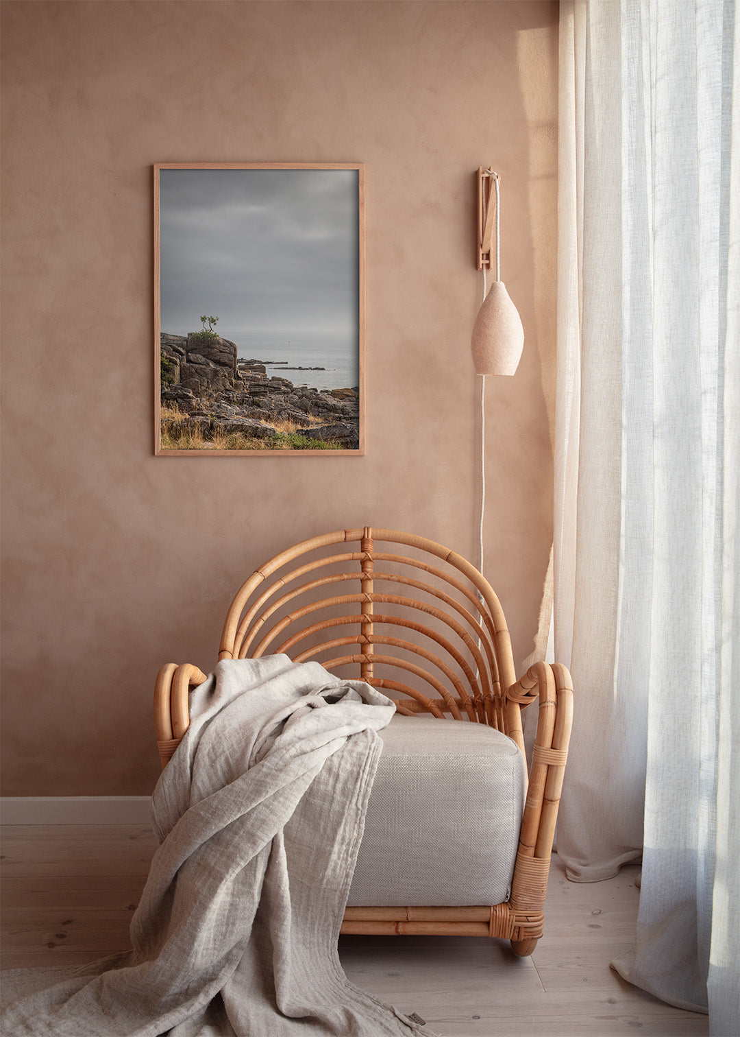 Indret med Bornholm Bonsai plakat
