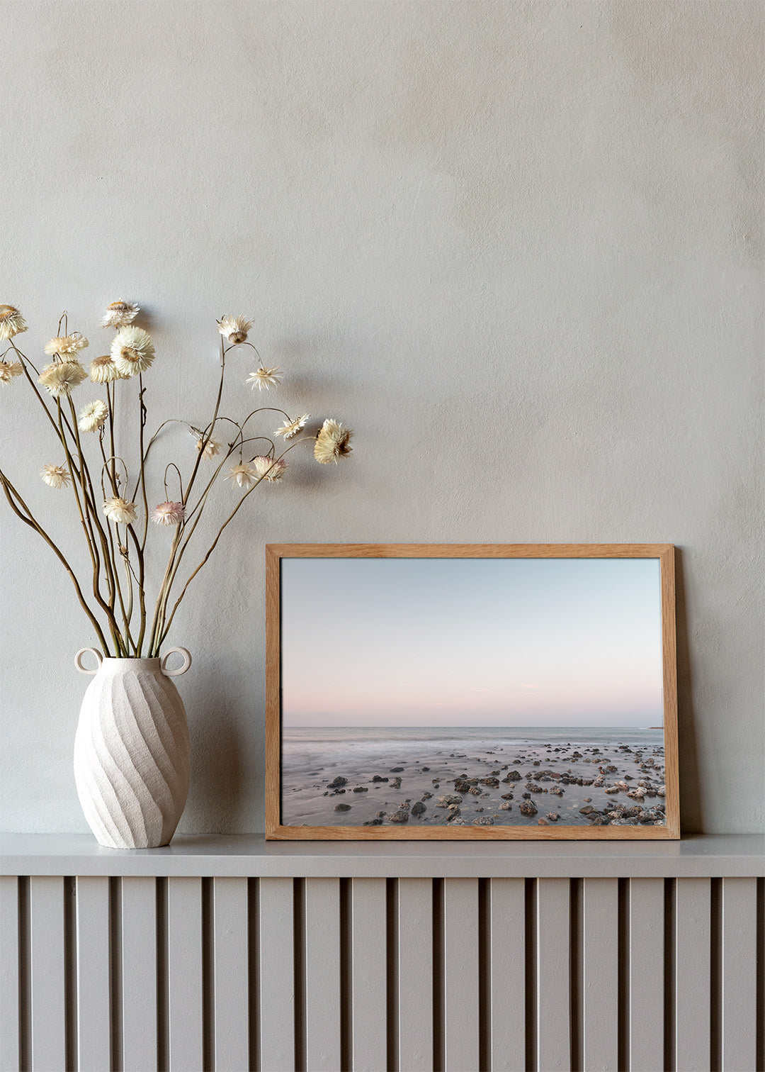 Blue evening light poster