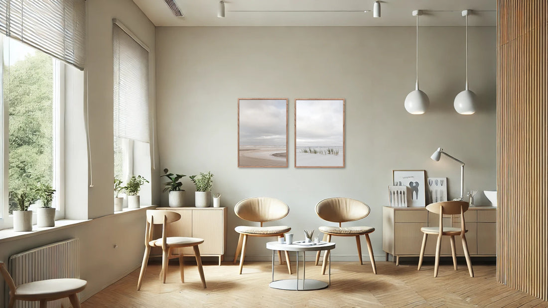 Indretning af tandlægeklinik med fotokunst