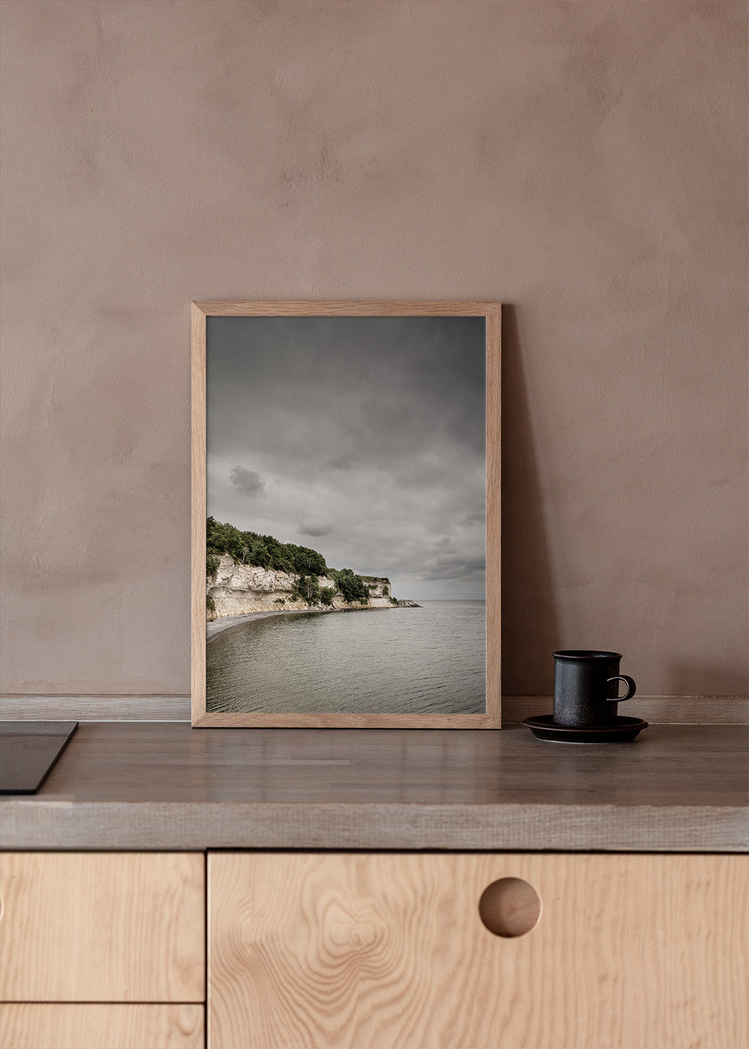 Stevns Klint plakat i køkken