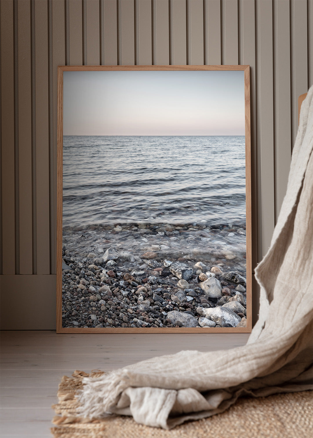 Indret med strand plakat