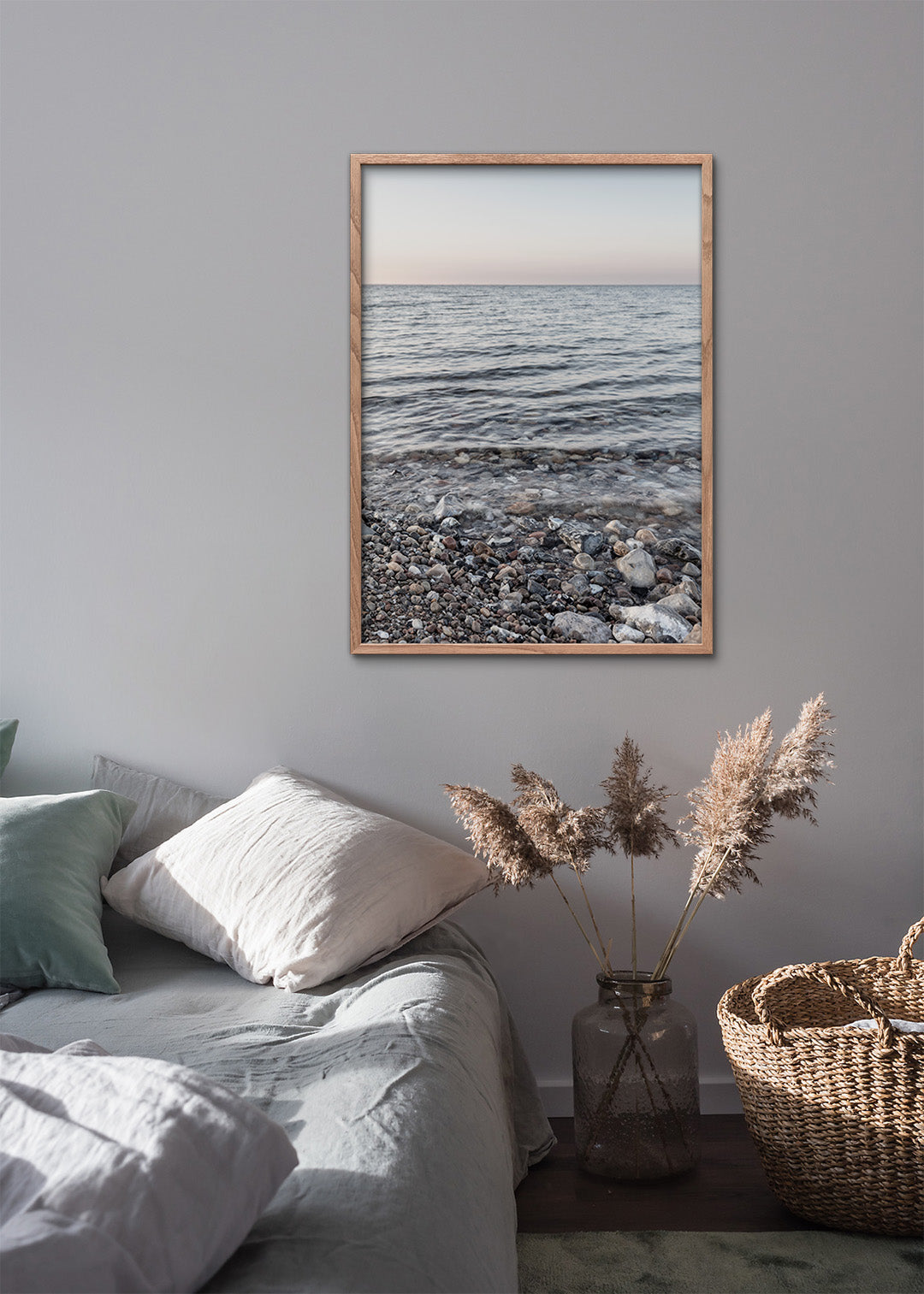 Indret med strand plakat