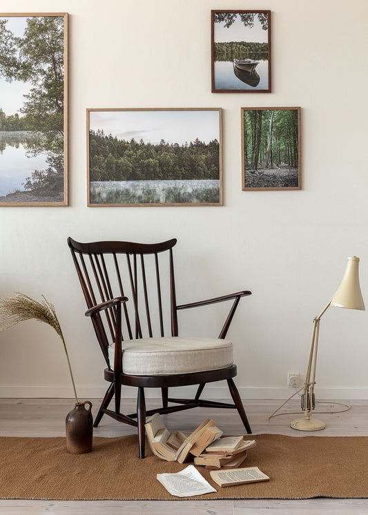 Billedvæg med naturplakater