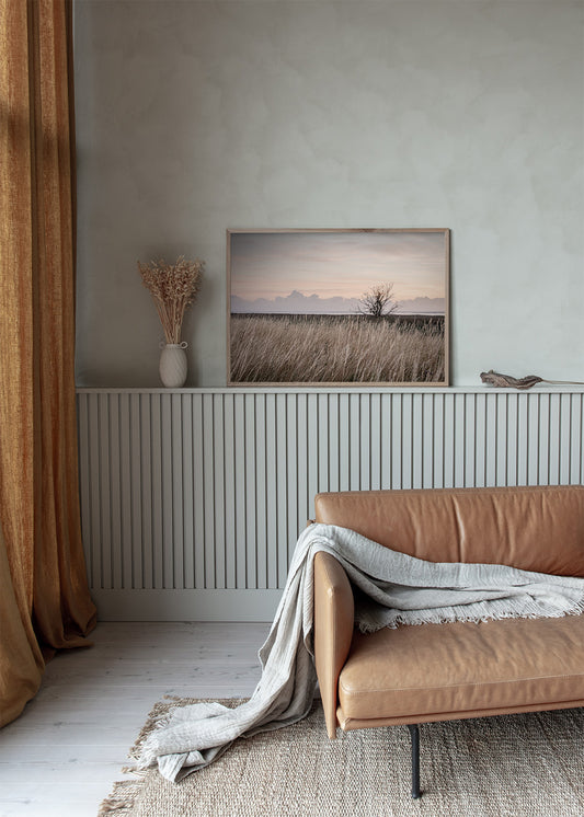 Vandret plakat med natur i stue