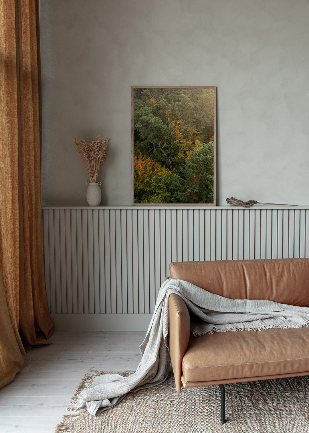 Tisvilde Hegn plakat – Gyldne blade i sensommerlys | Foto Factory