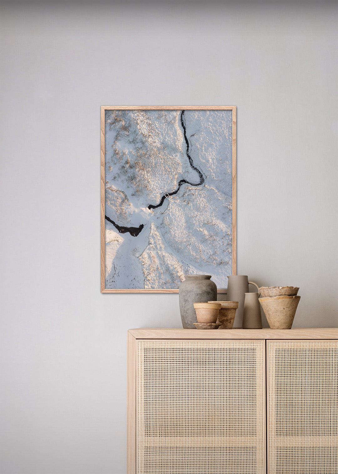 Snoet å plakat - Vinter i Thy - Danmark | Foto Factory