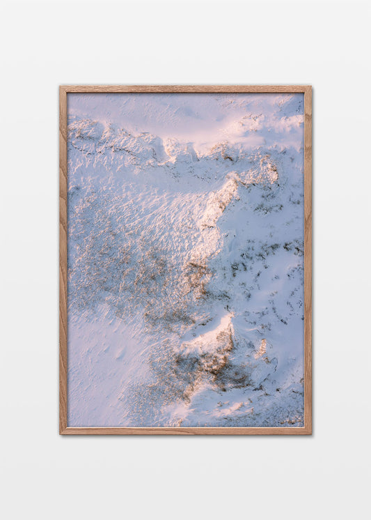 Plakat med vinterens strukturer i Thy