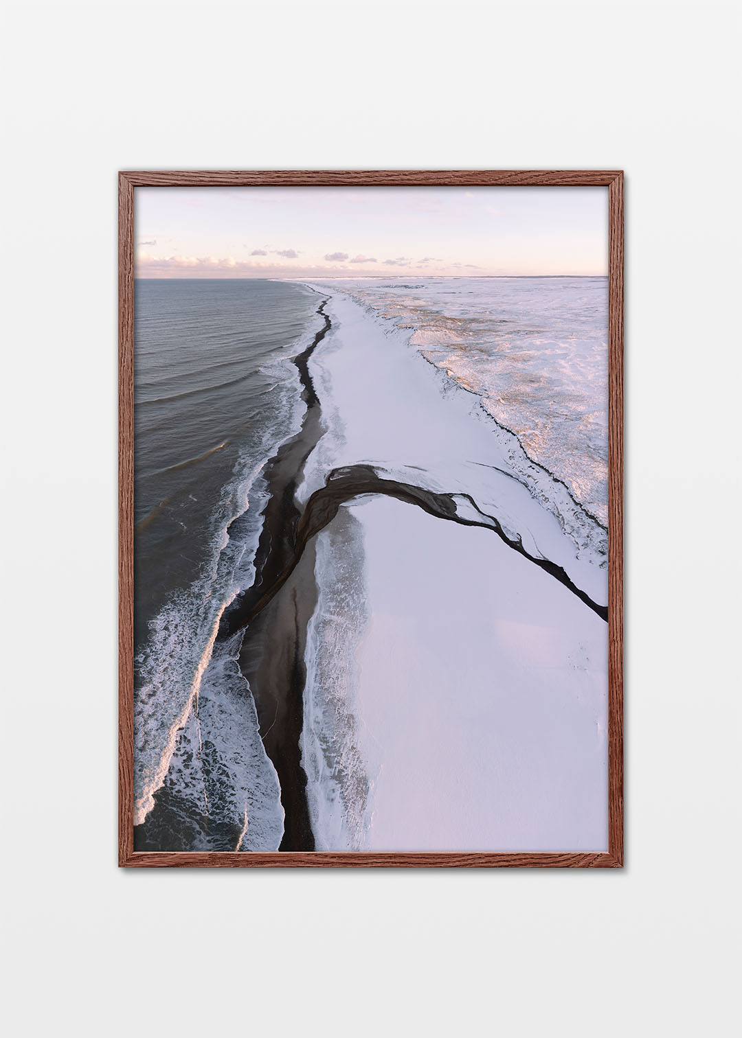 Vinter ved Vesterhavet plakat - Thy - Danmark