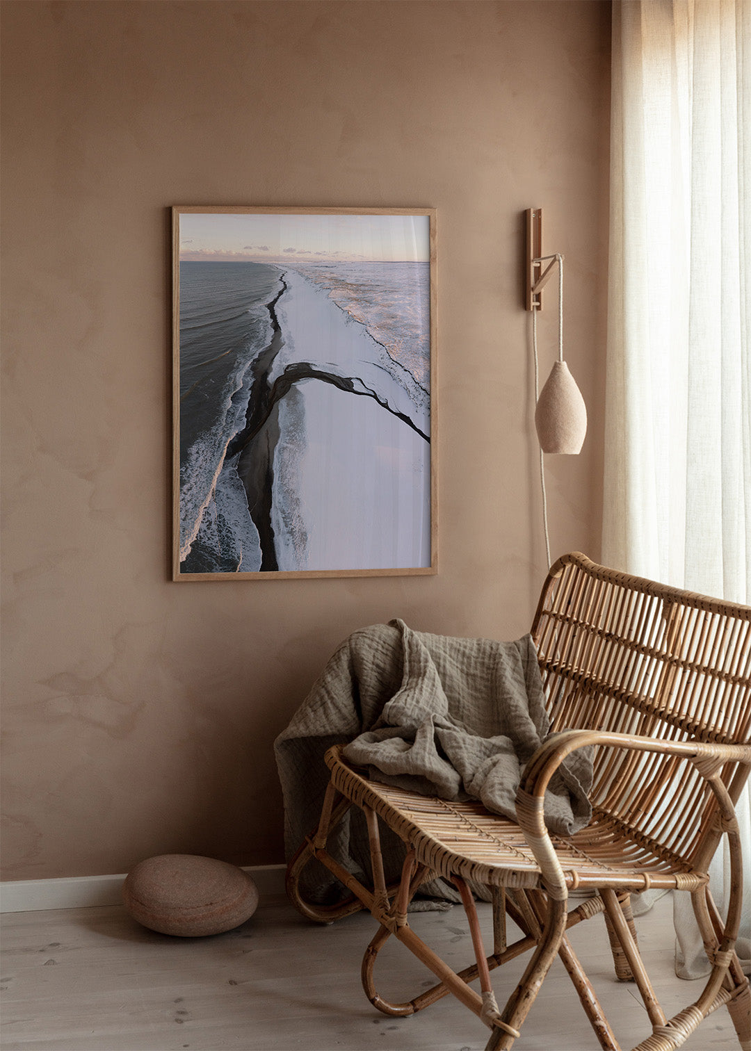 Vinter ved Vesterhavet plakat - Thy - Danmark