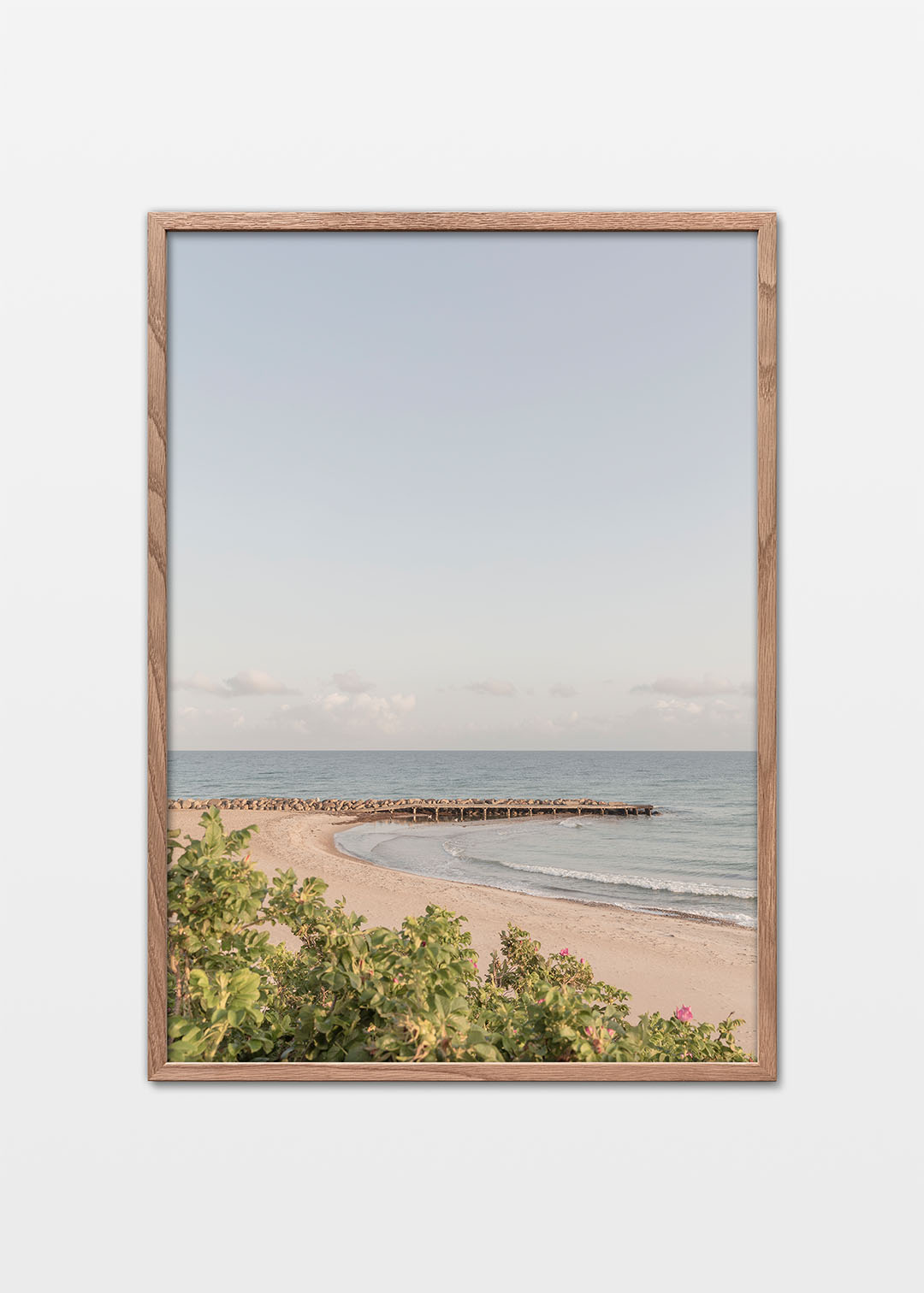 Tisvildeleje plakat – Mole og strand i morgenlys | Foto Factory