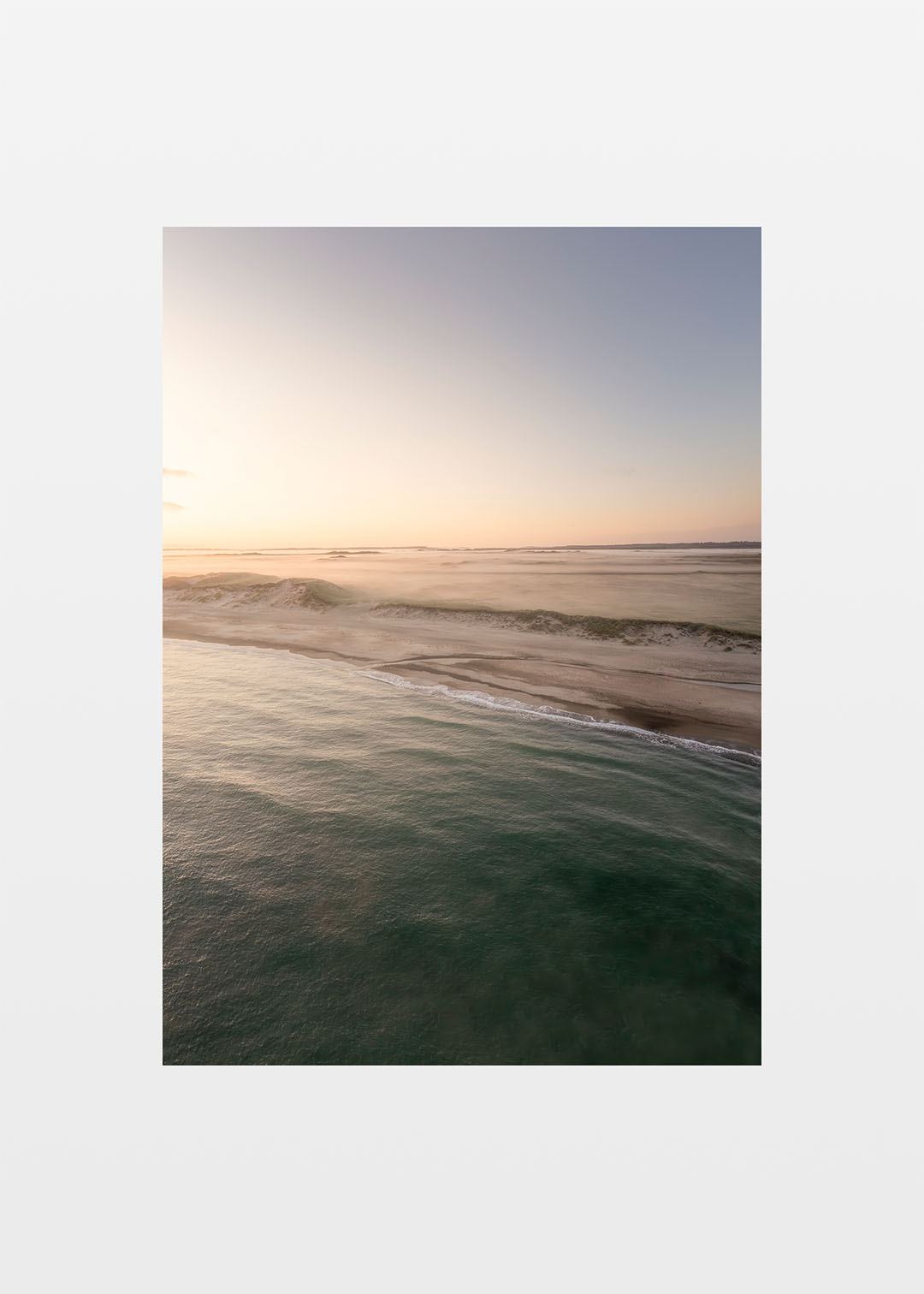 Klitmøller plakat – Morgenlys over Vestkysten i Thy