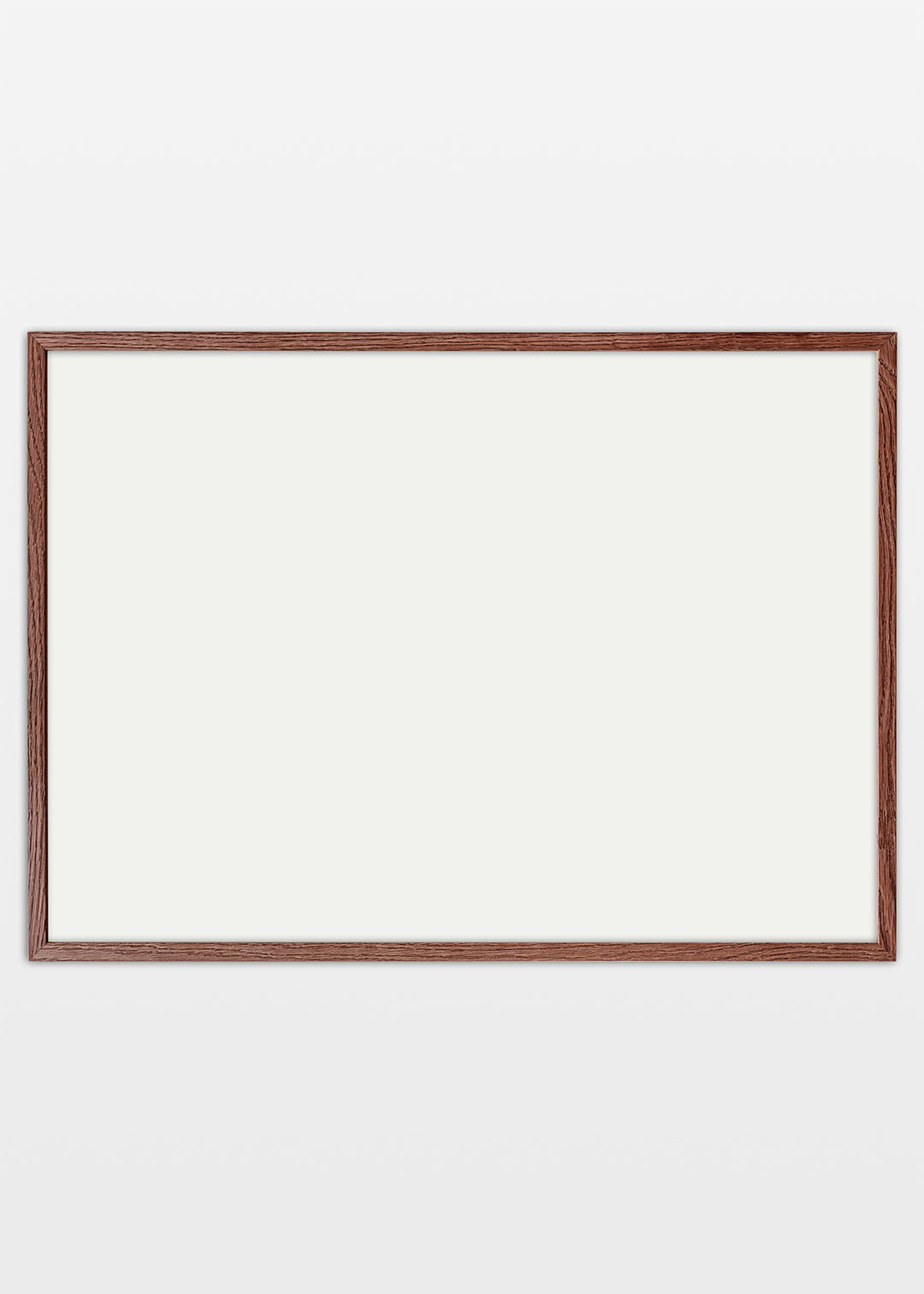 Plakatramme i mørk eg produceret i Danmark